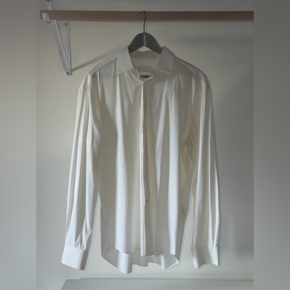 Prada Cream Men's Dress Shirt